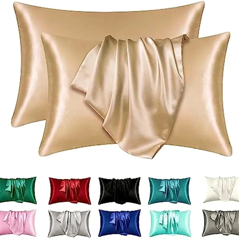 Satin Silk Pillowcase Hair Skin - Funda de Almofada de Seda Satinada