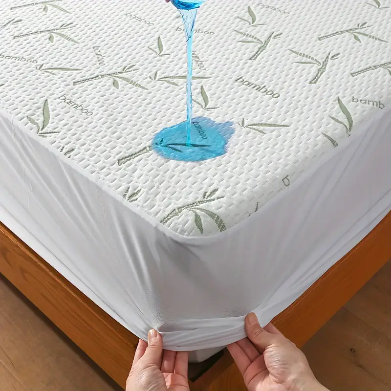 Waterproof Mattress Protector Breathable - 1pc protetor de colchão de bambu,