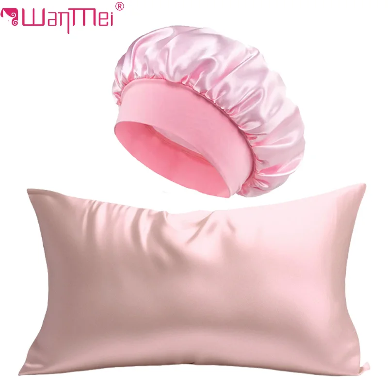 Satin Silk Pillowcase Hair Skin - Conjunto de fronha de seda e