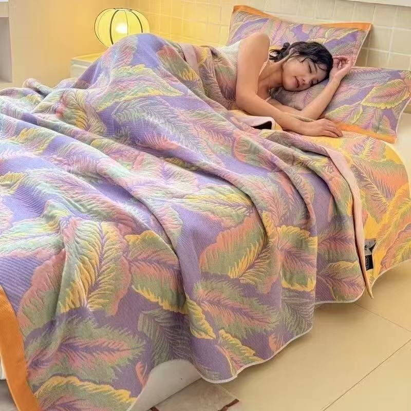 Muslin Cotton Bedspread - Cobertor de Musselina de 6 Camadas
