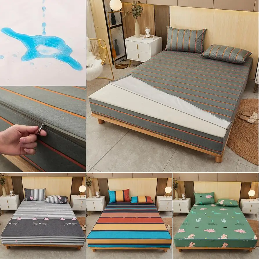 Waterproof Mattress Protector Breathable - Capa protetora de colchão de seis