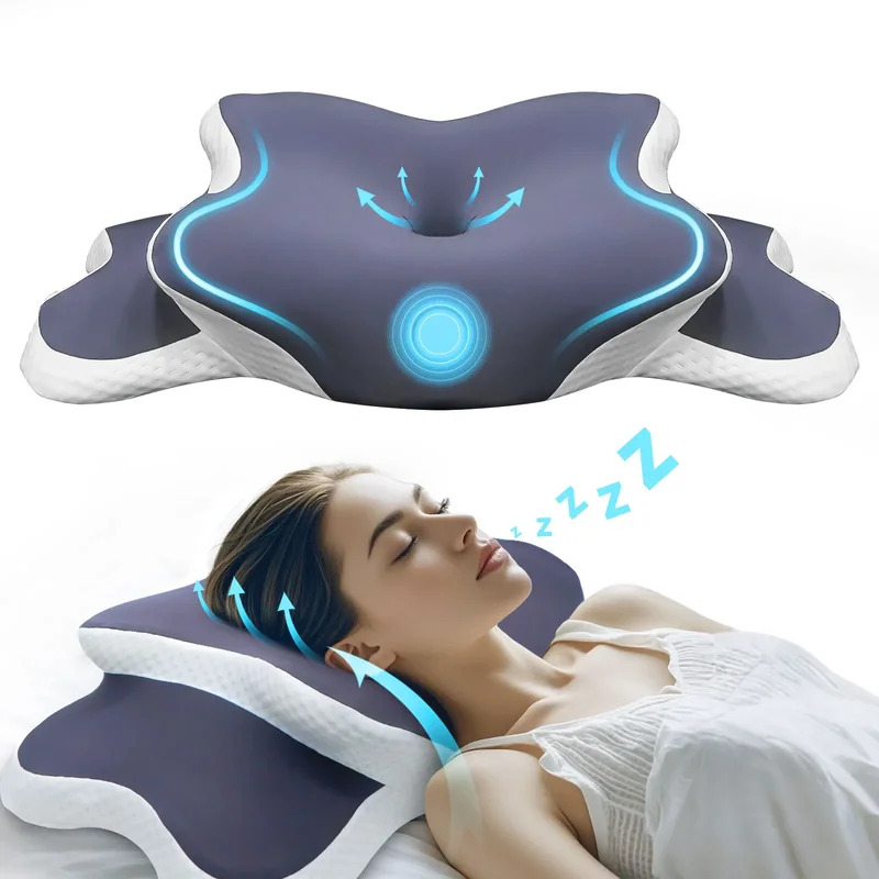 Memory Foam Orthopedic Pillow Neck Pain - Travesseiro de Espuma Viscoelástica Ergonômico Ortopédico
