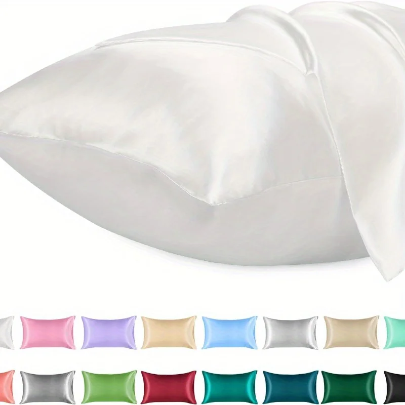 Satin Silk Pillowcase Hair Skin - 1 peça fronha de cetim para