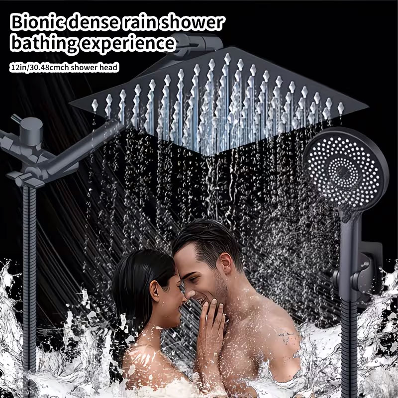 High Pressure Shower Head Handheld - Conjunto de Chuveiro de Alta Pressão