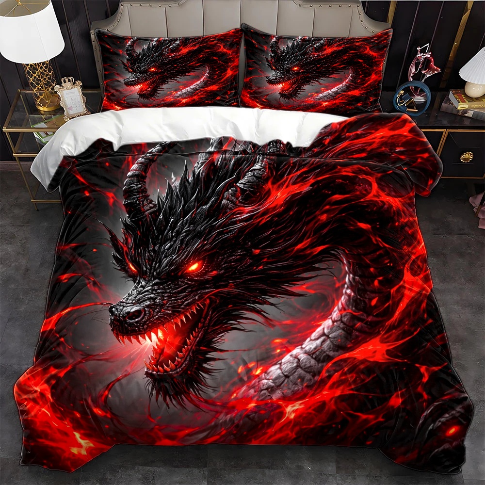 Duvet Cover Sets With Zipper - Conjunto de capa de edredom Dark