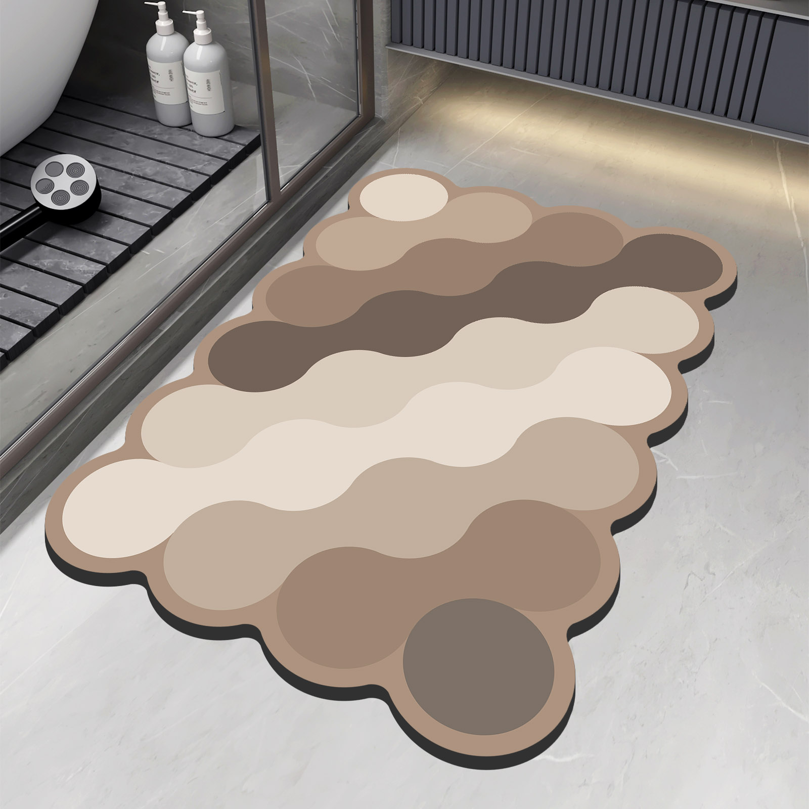 Quick Dry Diatomite Bath Mat - Luxo diatomite banheiro chuveiro tapete de