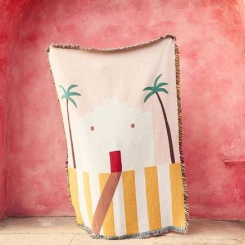 Boho Throw Blanket Fringe - Têxtil cidade ins pequena casa à