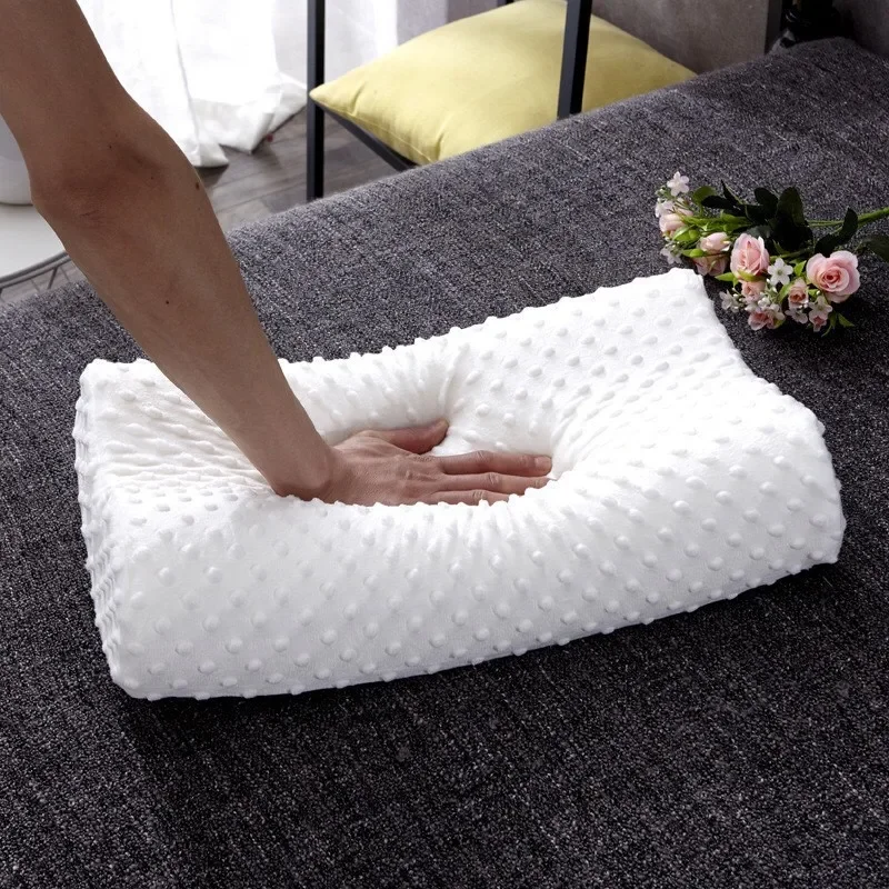 Travesseiro de algodão com mem - Memory Foam Orthopedic Pillow Neck Pain avaliação e preço