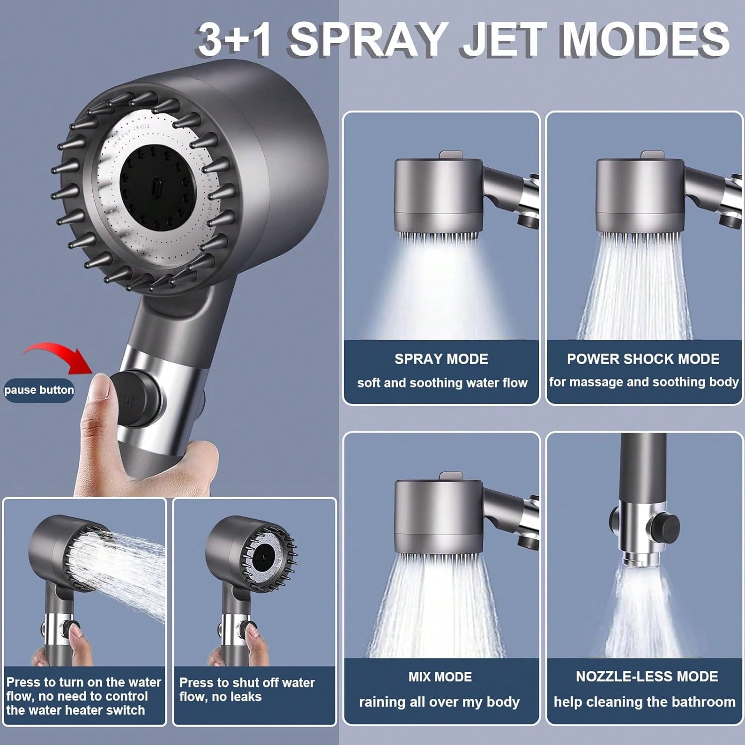 Chuveiro Manual de Alta Pressã - High Pressure Shower Head Handheld avaliação e preço