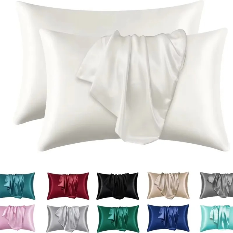 1/2 Peças de Fronha de Seda Ac - Satin Silk Pillowcase Hair Skin avaliação e preço