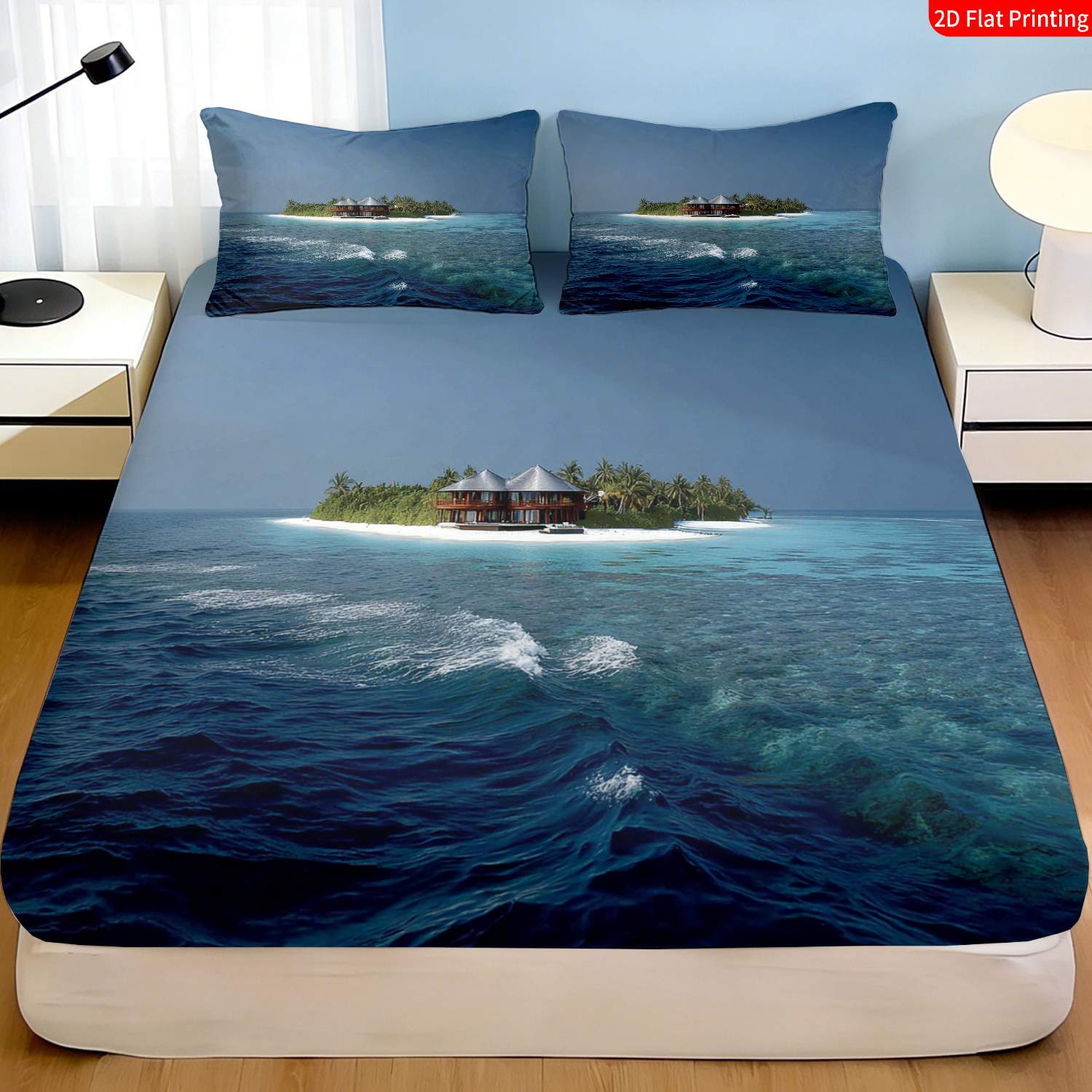Conjunto de Cama Ilha Tropical - Fitted Bed Sheets Deep Pocket avaliação e preço