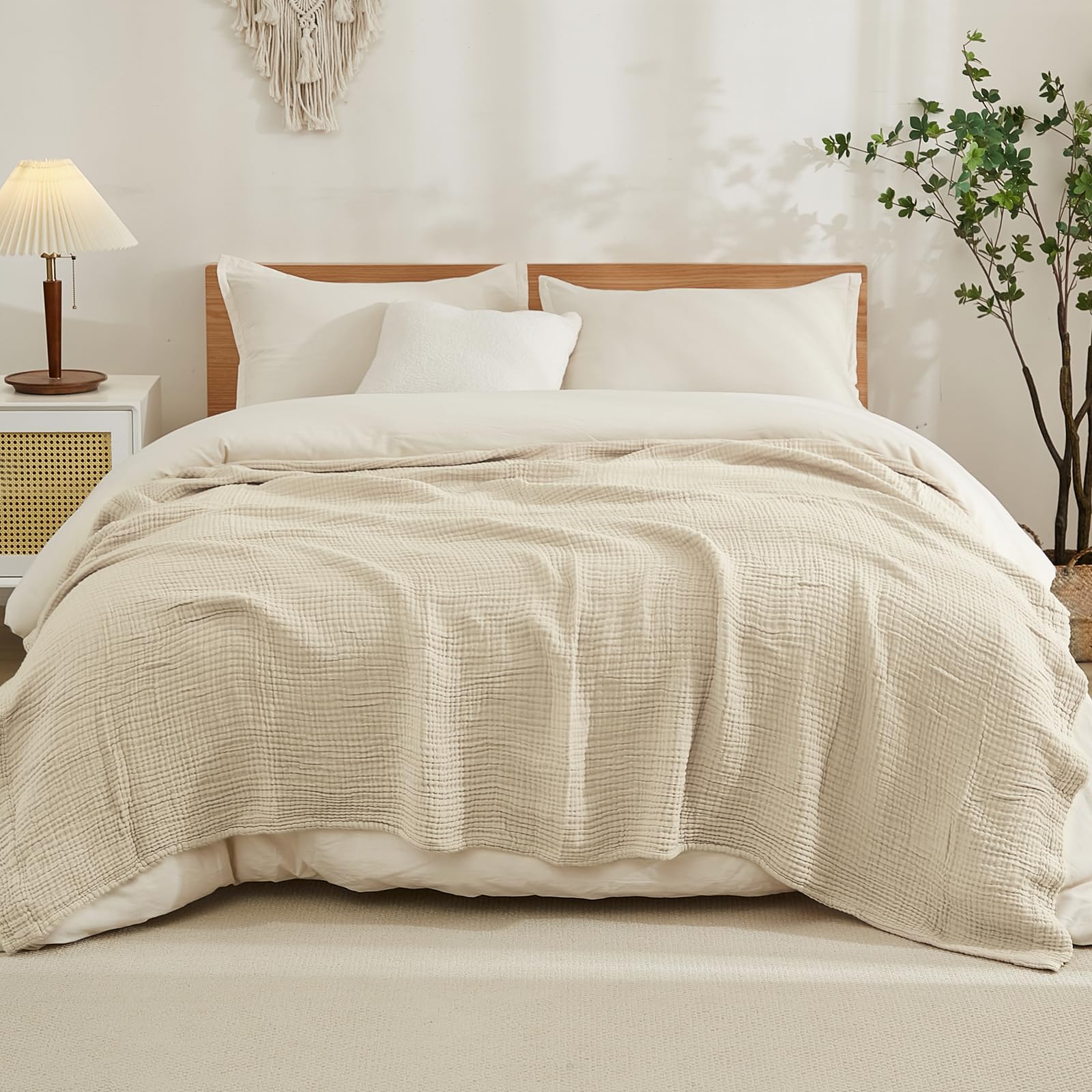 Cobertor 100% algodão para cam - Muslin Cotton Bedspread avaliação e preço
