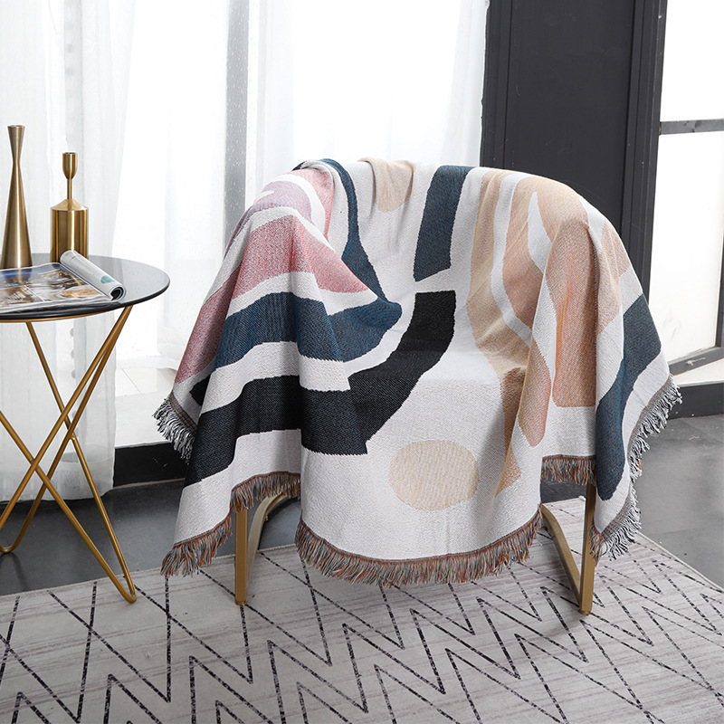 Cobertor de algodão grosso têx - Boho Throw Blanket Fringe avaliação e preço