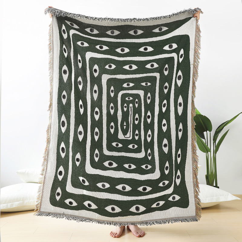 Textile City Ins Eye Snake Thr - Boho Throw Blanket Fringe avaliação e preço