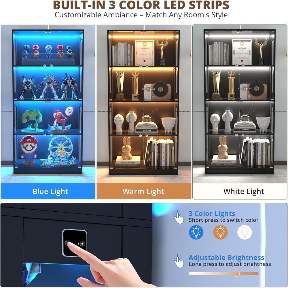 Armário Expositor com Porta de - Lighting avaliação e preço