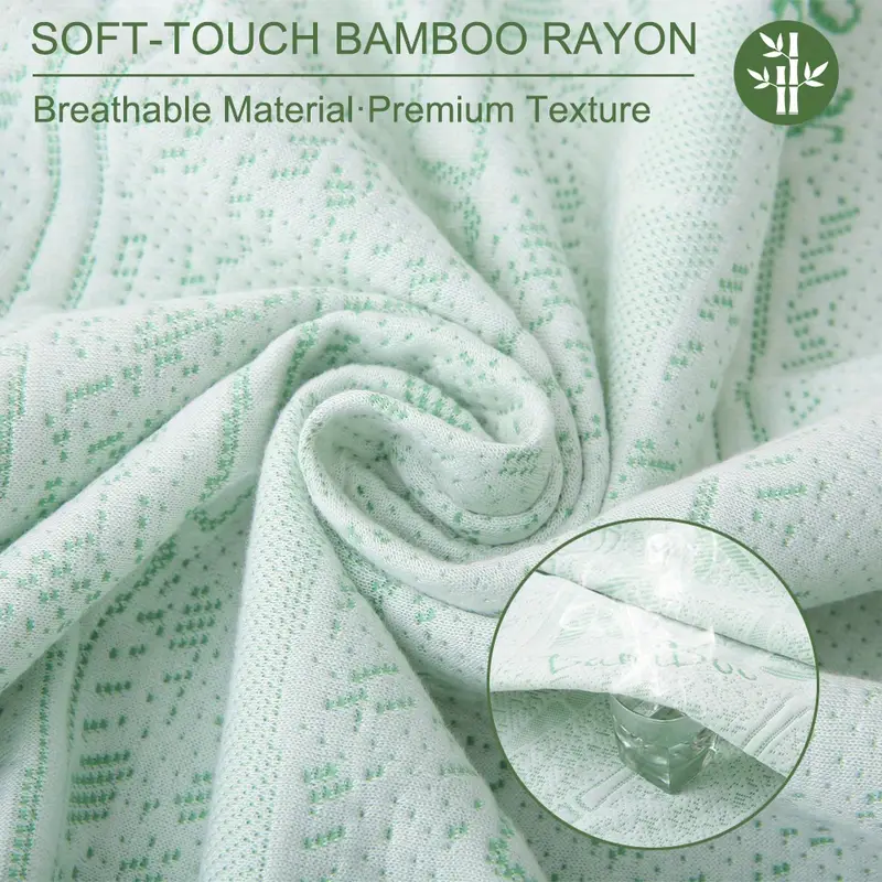1pc protetor de colchão de bam - Waterproof Mattress Protector Breathable avaliação e preço