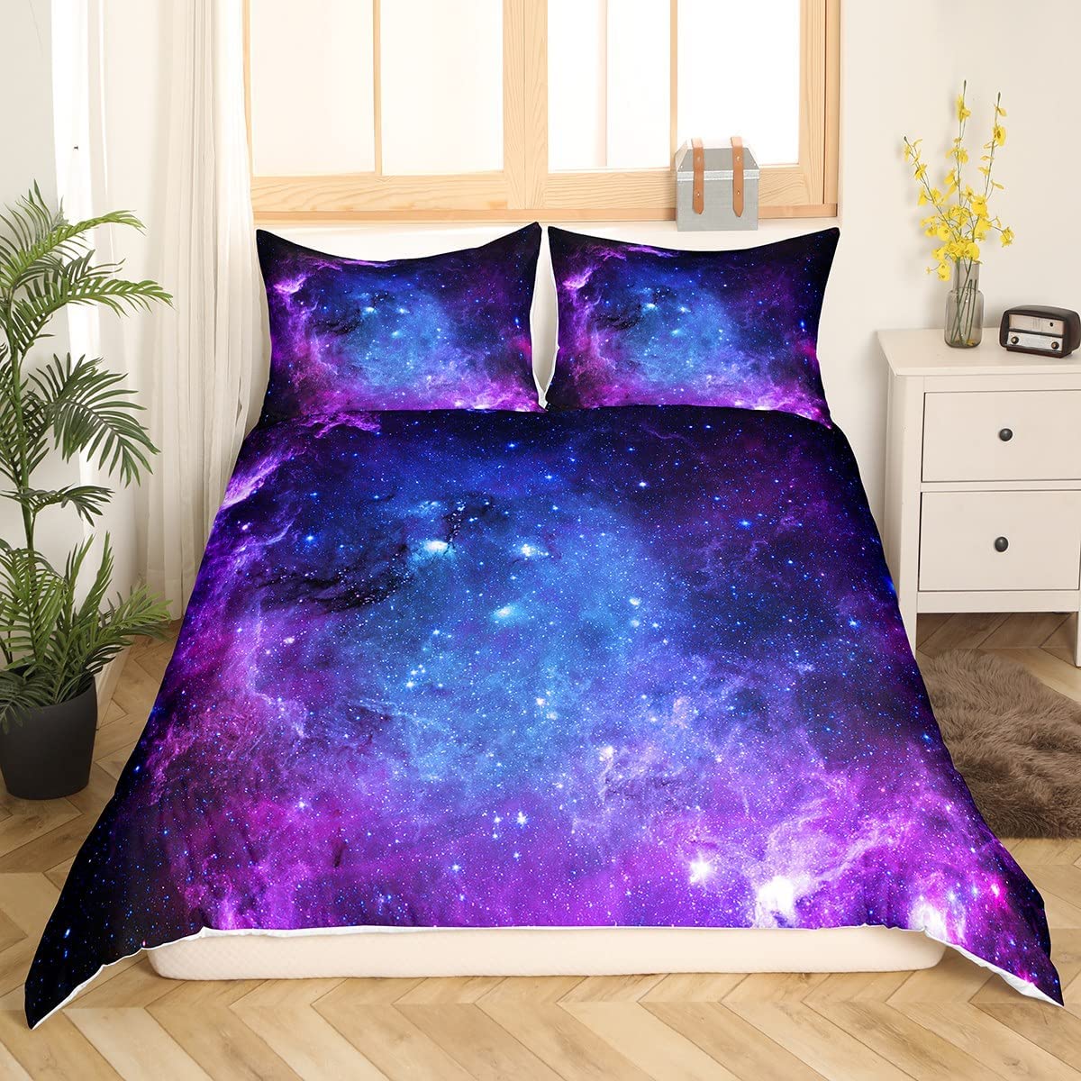 Galaxy capa de edredão conjunt - Duvet Cover Sets With Zipper avaliação e preço