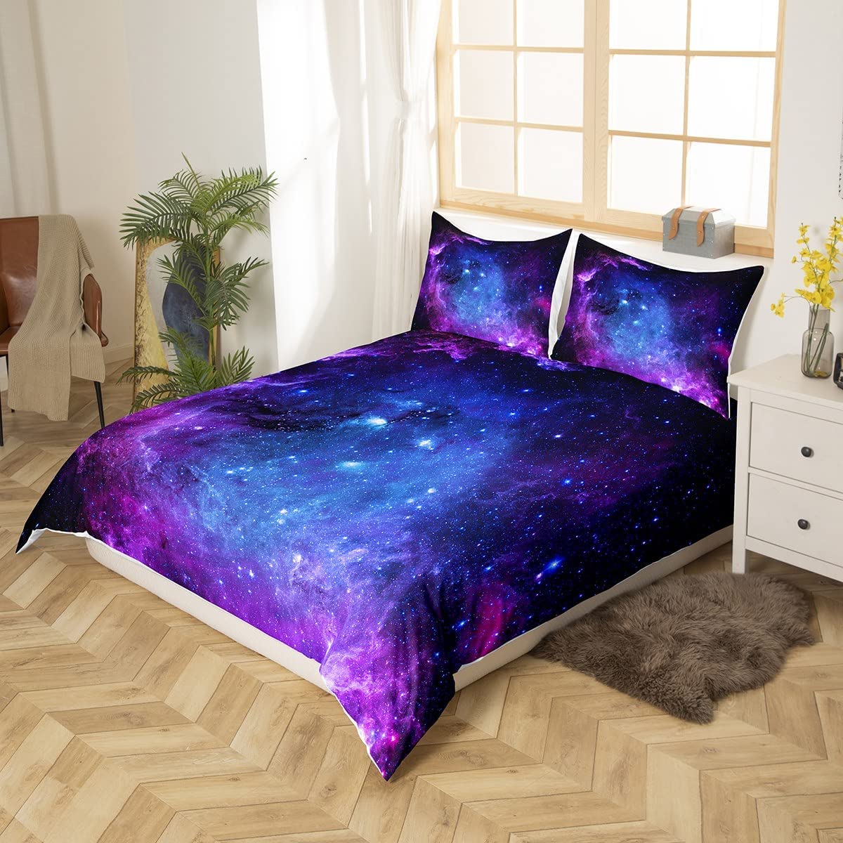 Galaxy capa de edredão conjunt - Duvet Cover Sets With Zipper avaliação e preço