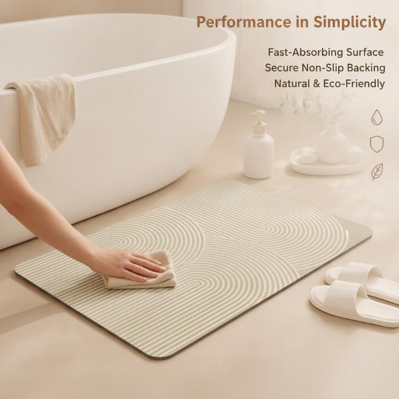 Tapete de Banho de Diatomita L - Quick Dry Diatomite Bath Mat avaliação e preço