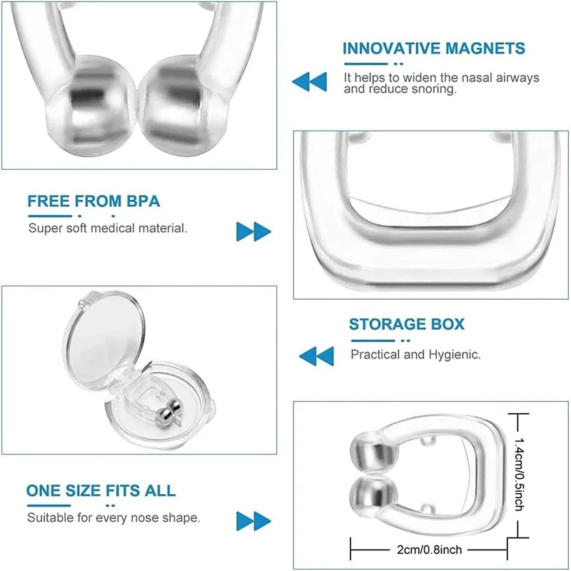 1/2/4PCS Clipe Nasal Magnético - Anti Snore Contour Pillow avaliação e preço