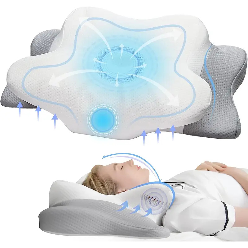 Almofada ortopédica inodora pa - Memory Foam Orthopedic Pillow Neck Pain avaliação e preço