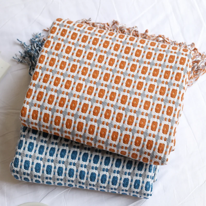 Manta Decorativa Jacquard com  - Boho Throw Blanket Fringe avaliação e preço
