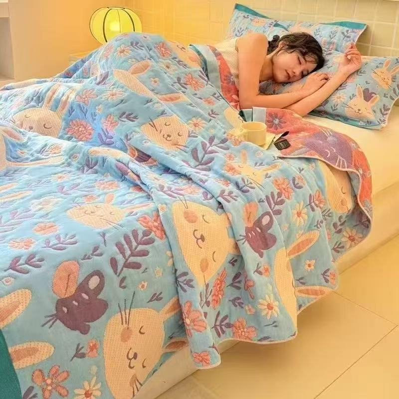 Cobertor de Musselina de 6 Cam - Muslin Cotton Bedspread avaliação e preço