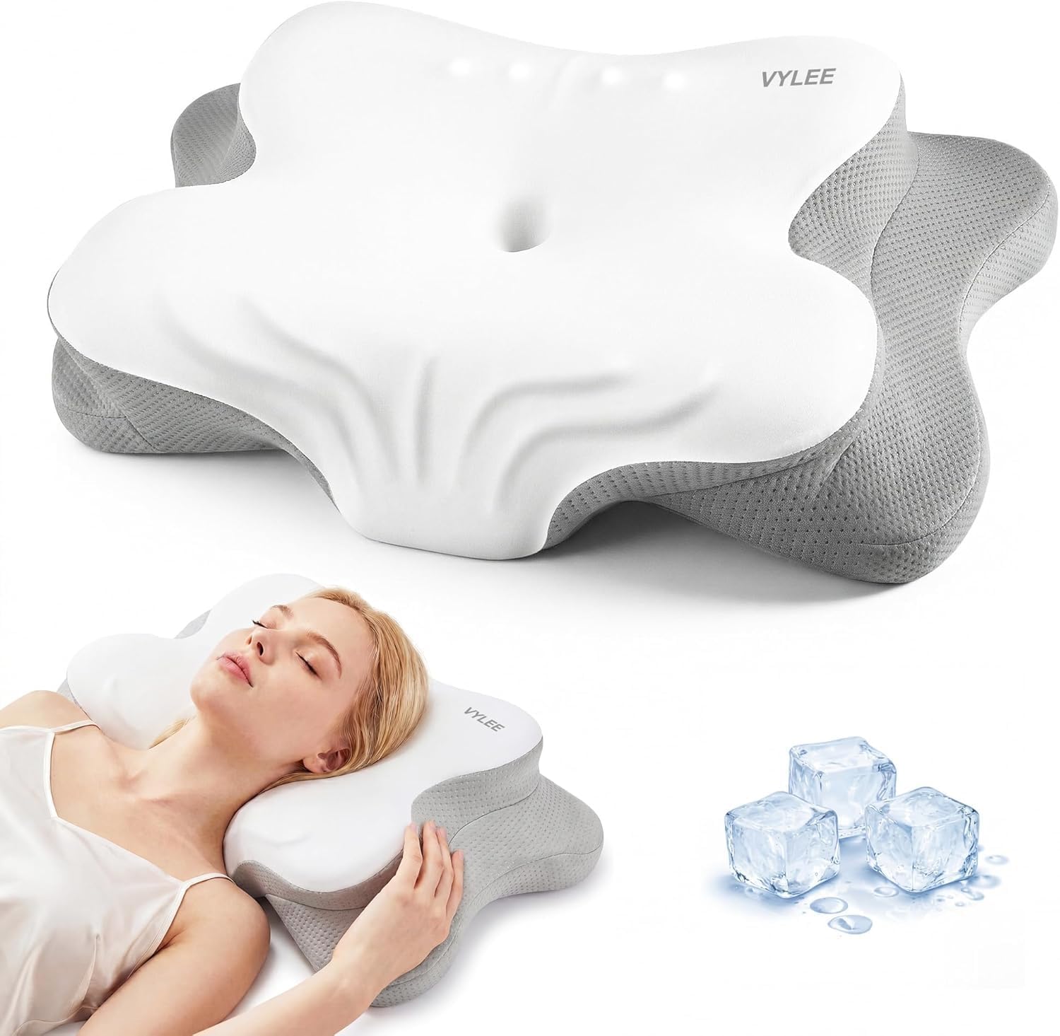 Almofada Cervical para Alívio  - Memory Foam Orthopedic Pillow Neck Pain avaliação e preço