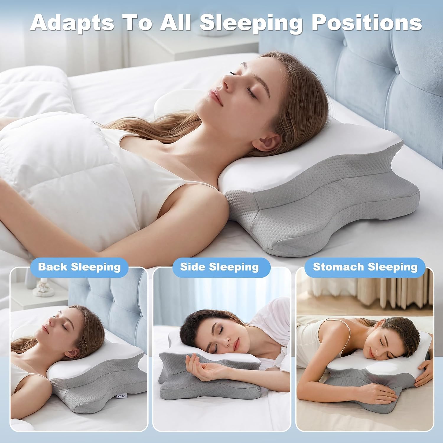 Almofada Cervical para Alívio  - Memory Foam Orthopedic Pillow Neck Pain avaliação e preço