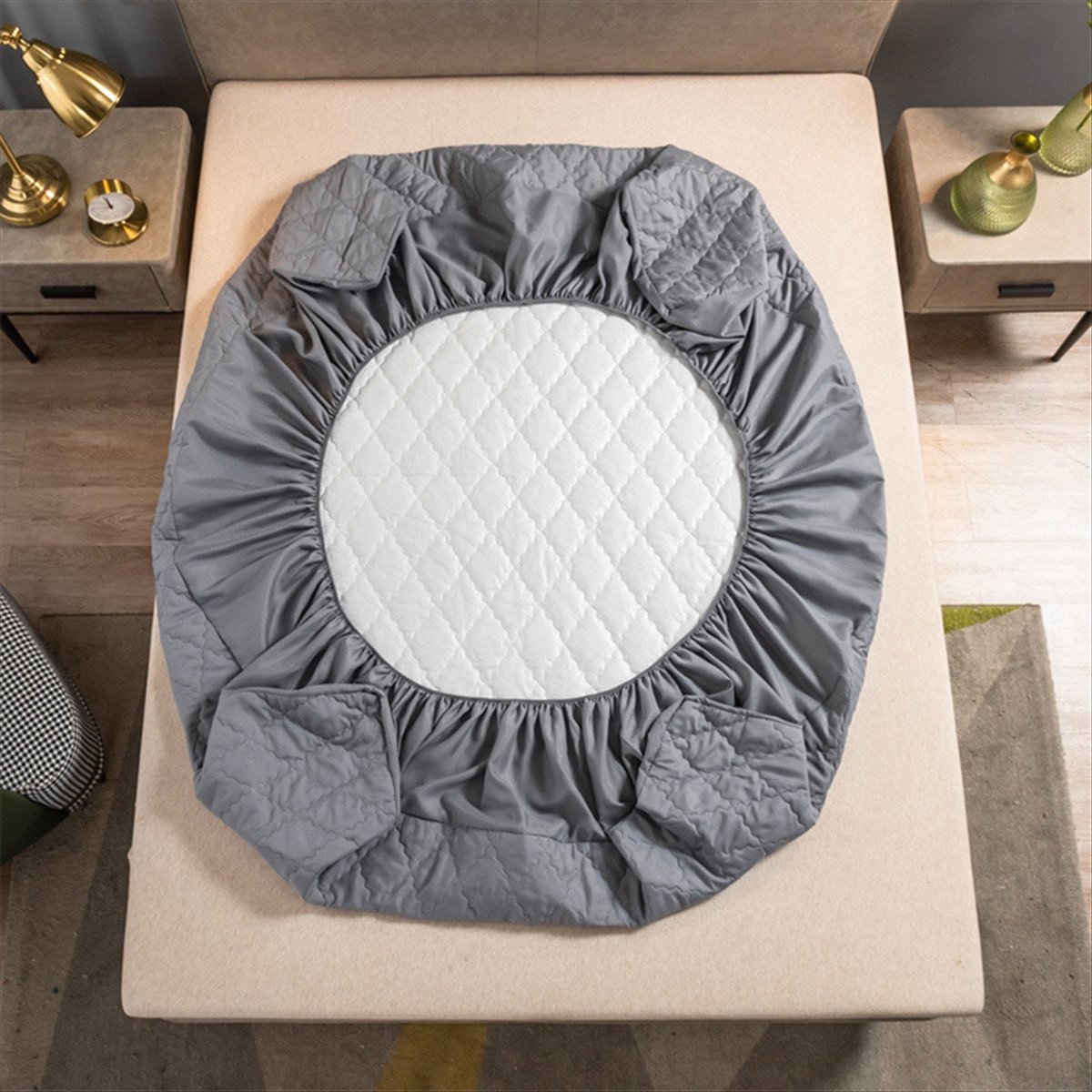 Lençóis de cama aprendidos à p - Waterproof Mattress Protector Breathable avaliação e preço