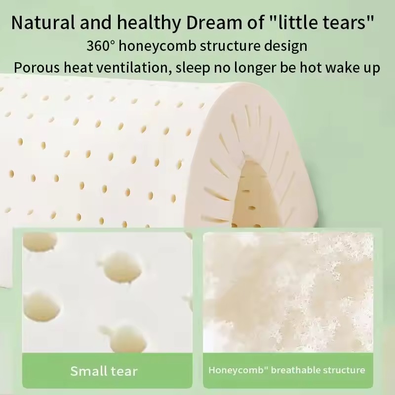 Travesseiro de látex natural t - Memory Foam Orthopedic Pillow Neck Pain avaliação e preço
