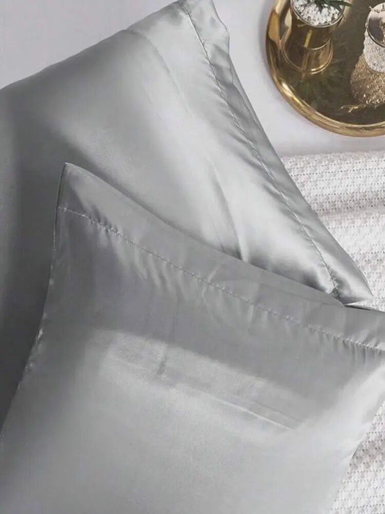 Conjunto de fronhas de cetim s - Satin Silk Pillowcase Hair Skin avaliação e preço