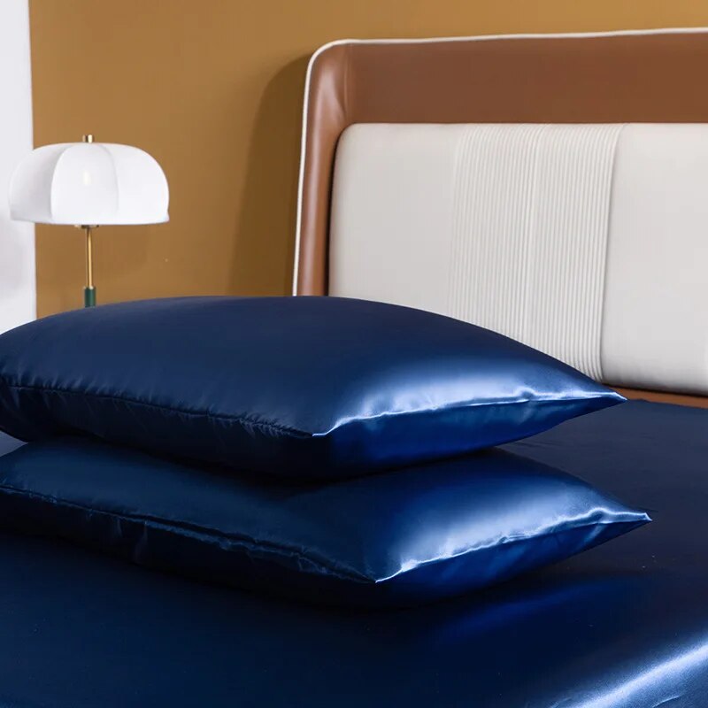Conjunto de fronhas de cetim s - Satin Silk Pillowcase Hair Skin avaliação e preço