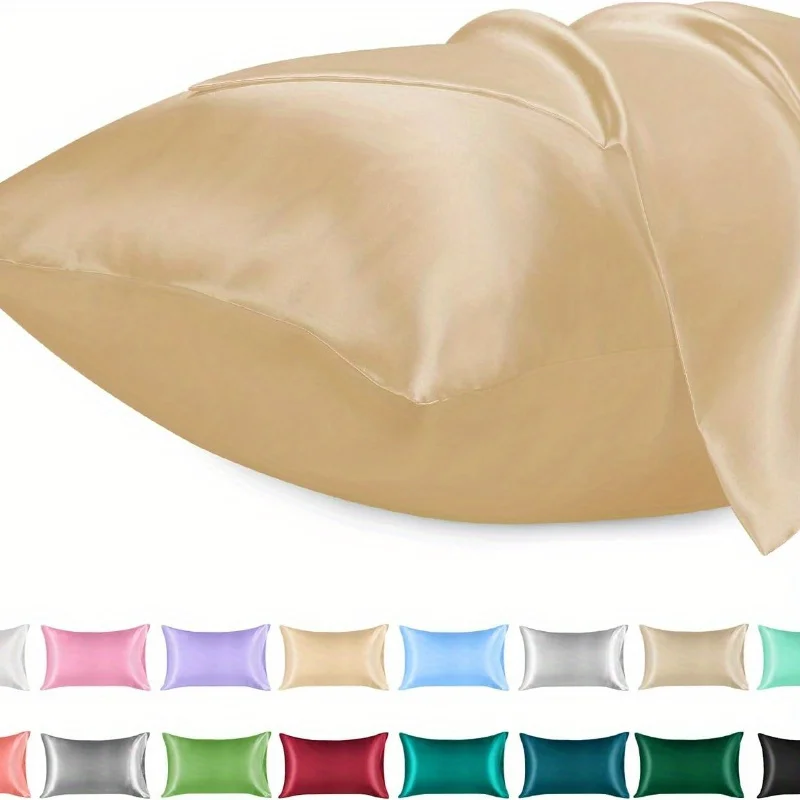 1 peça fronha de cetim para ca - Satin Silk Pillowcase Hair Skin avaliação e preço
