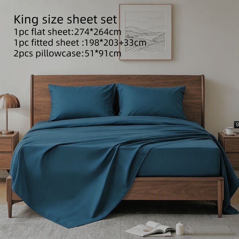 Conjunto de Lençóis King Size  - Fitted Bed Sheets Deep Pocket avaliação e preço