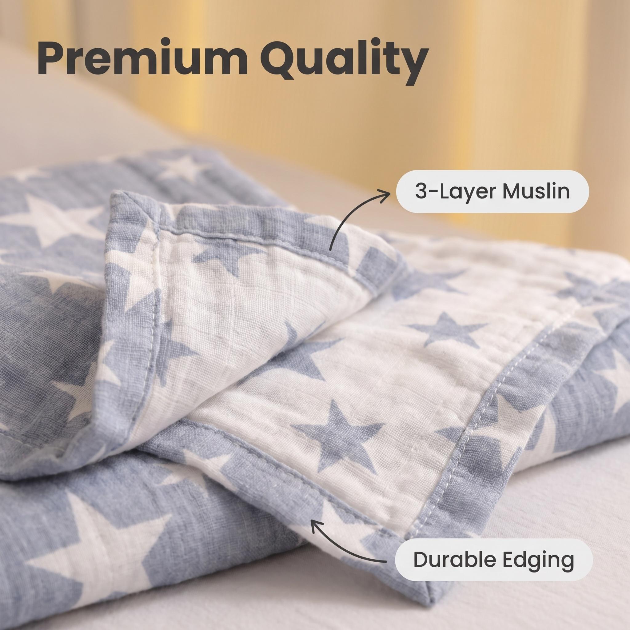 Manta de Algodão Muslin de 3 C - Muslin Cotton Bedspread avaliação e preço