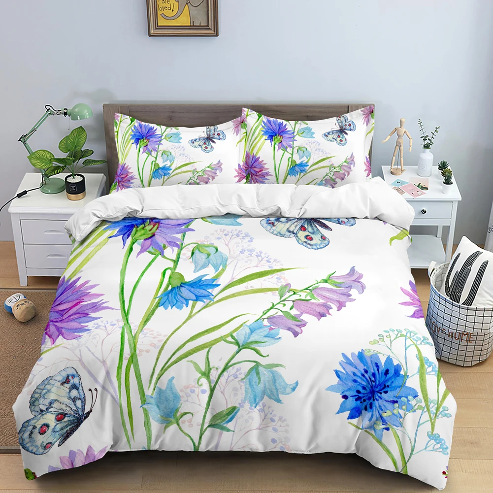 Conjunto de cama borboleta 3d  - Duvet Cover Sets With Zipper avaliação e preço