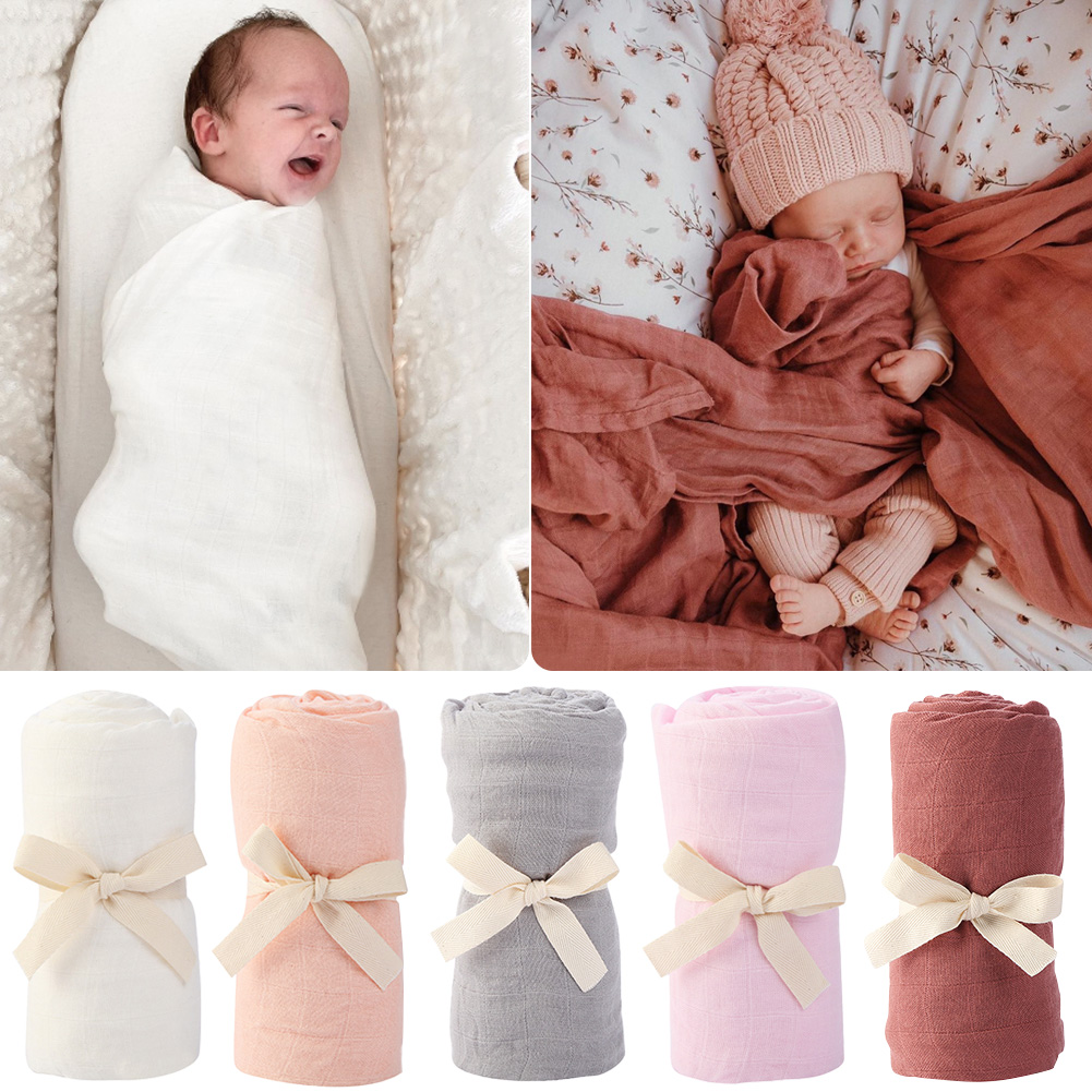 Sólido algodão de bambu bebê r - Muslin Cotton Bedspread avaliação e preço