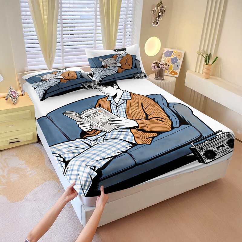 Conjunto de Lençóis Ajustáveis - Fitted Bed Sheets Deep Pocket avaliação e preço