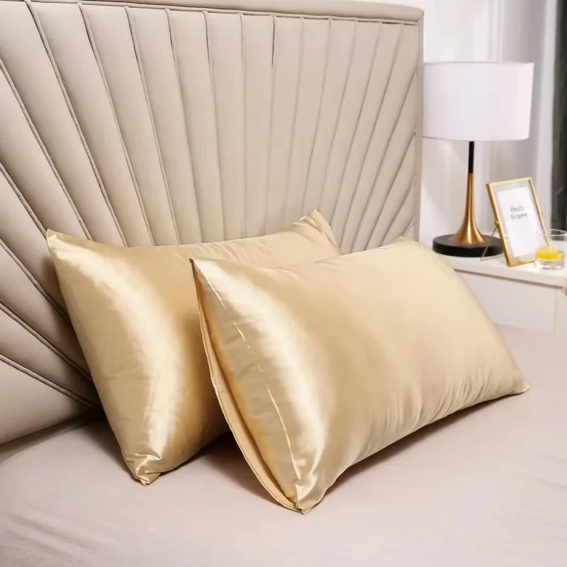 Capa de Almofada 100% Seda, Ca - Satin Silk Pillowcase Hair Skin avaliação e preço