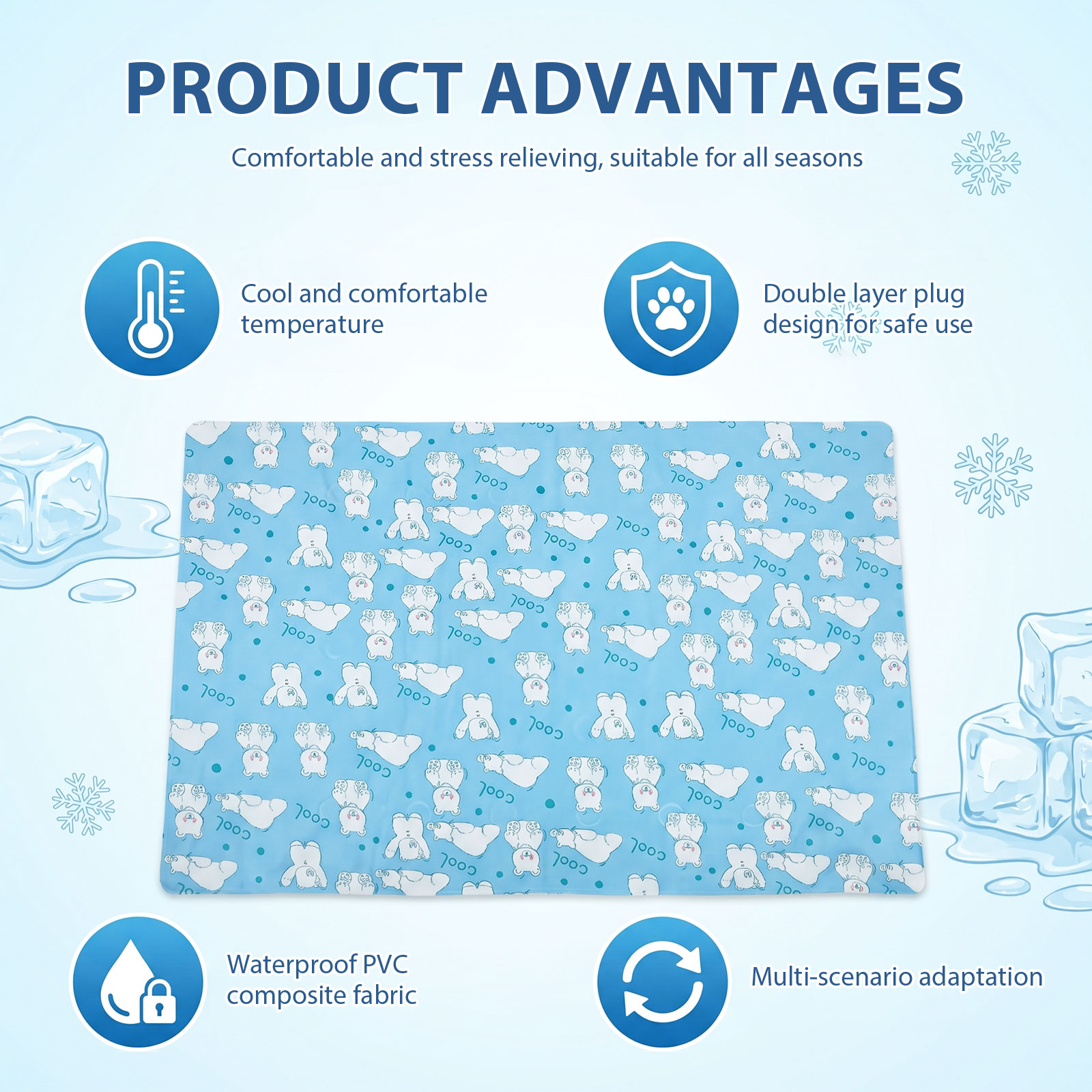 Tapete de Resfriamento para Cã - Cooling Blanket Hot Sleepers avaliação e preço