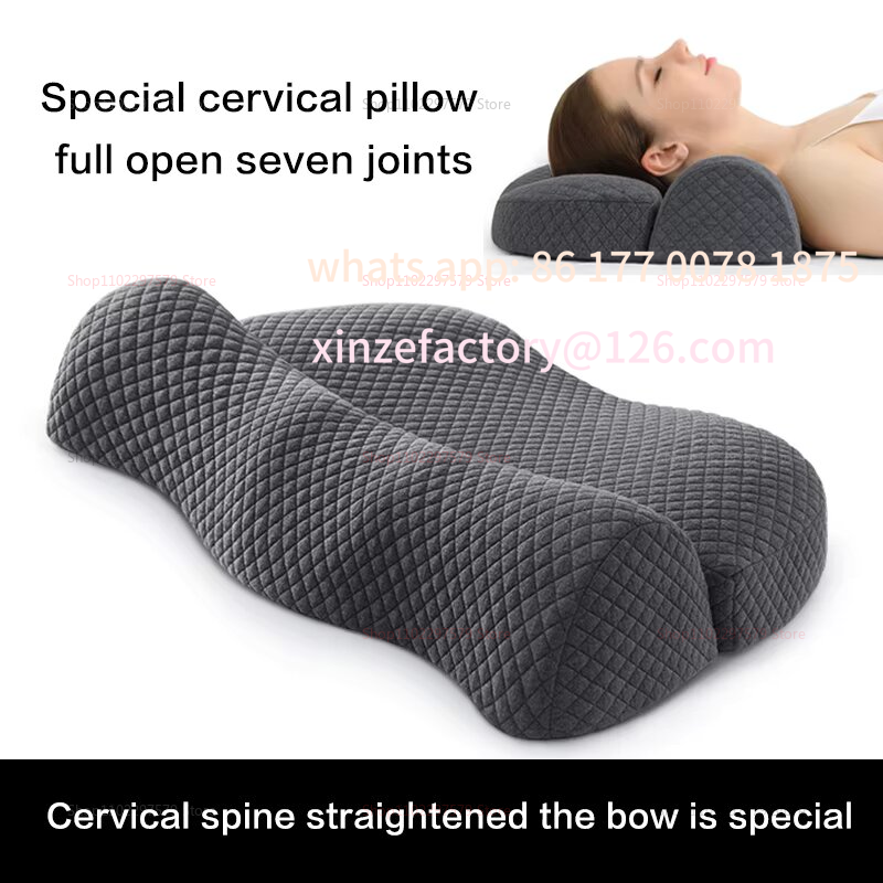 Travesseiro de contorno de esp - Memory Foam Orthopedic Pillow Neck Pain avaliação e preço