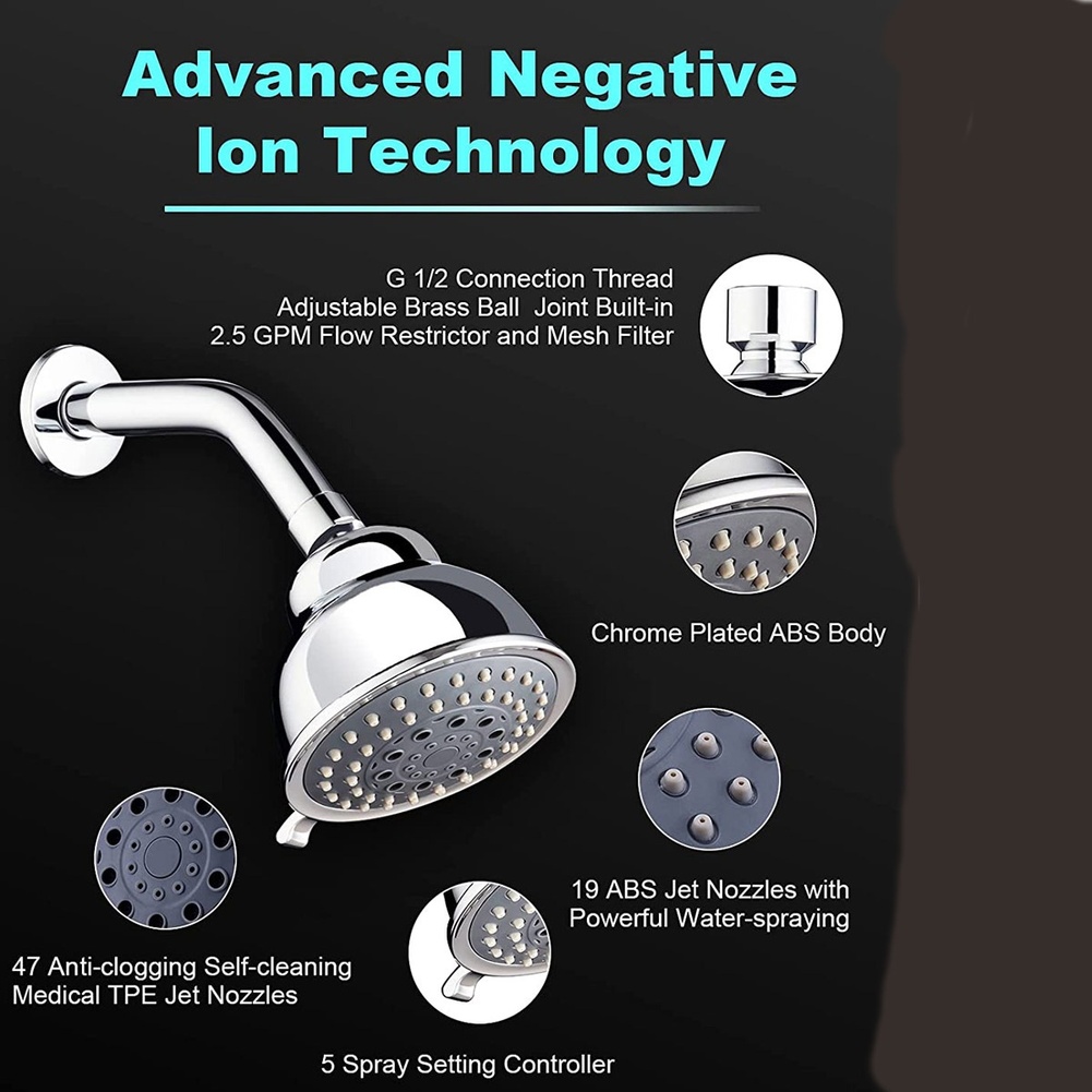 Chuveiro de Mão de Alta Pressã - High Pressure Shower Head Handheld avaliação e preço
