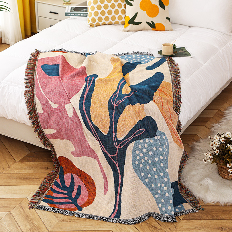 Textile City Ins Alice Plant P - Boho Throw Blanket Fringe avaliação e preço