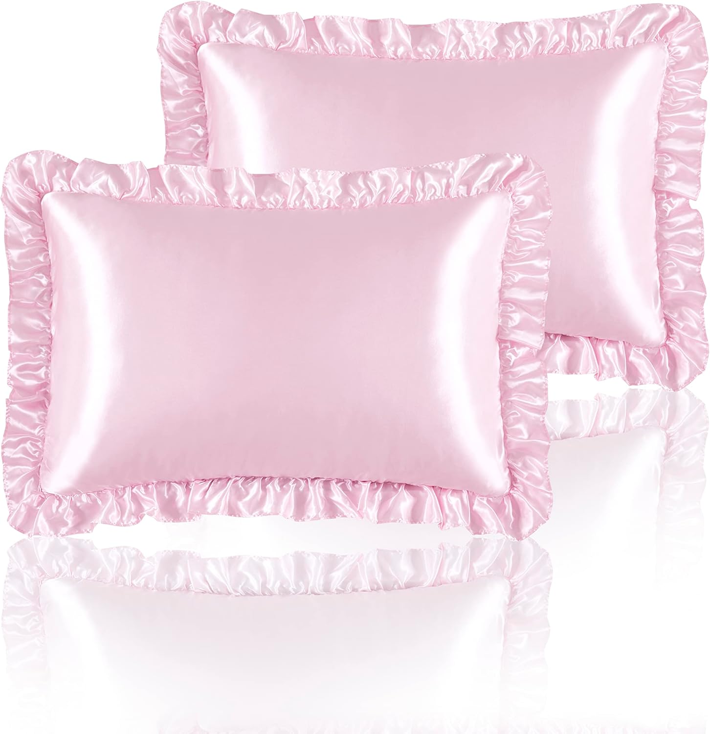 2 Peças de Fronhas de Cetim co - Satin Silk Pillowcase Hair Skin avaliação e preço
