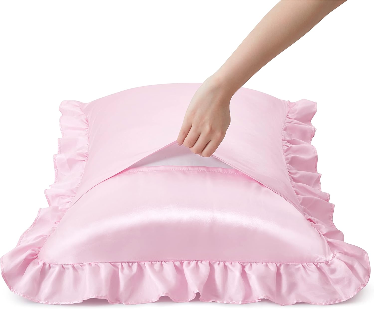 2 Peças de Fronhas de Cetim co - Satin Silk Pillowcase Hair Skin avaliação e preço