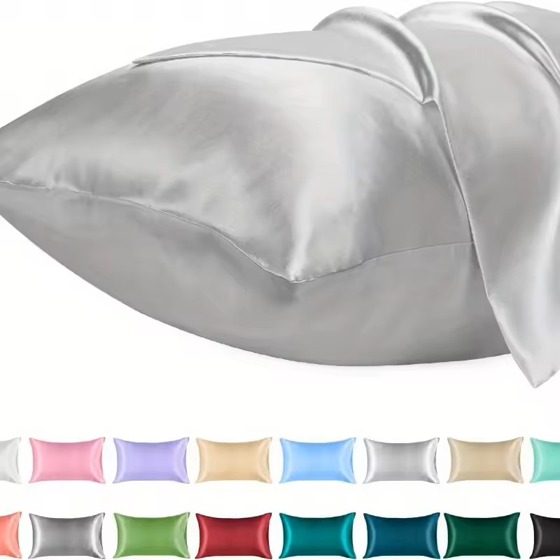 1PC Fronha de Cetim para Cabel - Satin Silk Pillowcase Hair Skin avaliação e preço