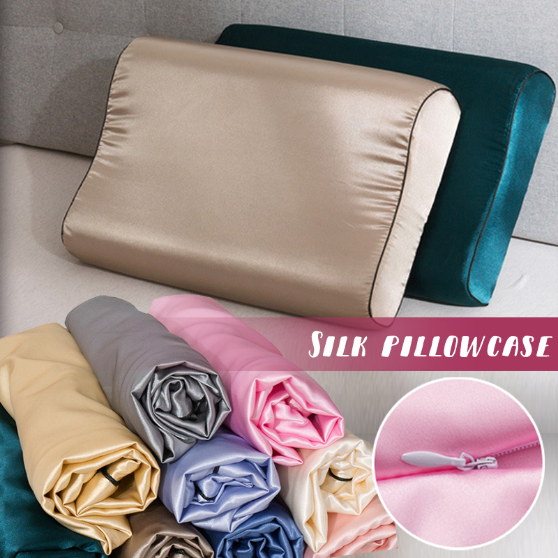 Fronha de látex de cetim de im - Satin Silk Pillowcase Hair Skin avaliação e preço