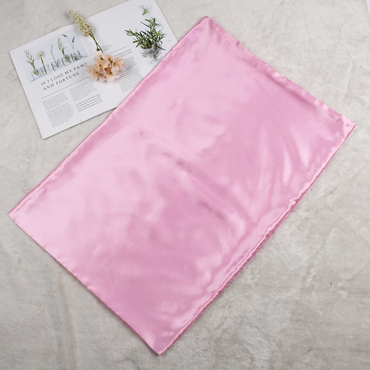 Nova fronha de cetim de seda p - Satin Silk Pillowcase Hair Skin avaliação e preço
