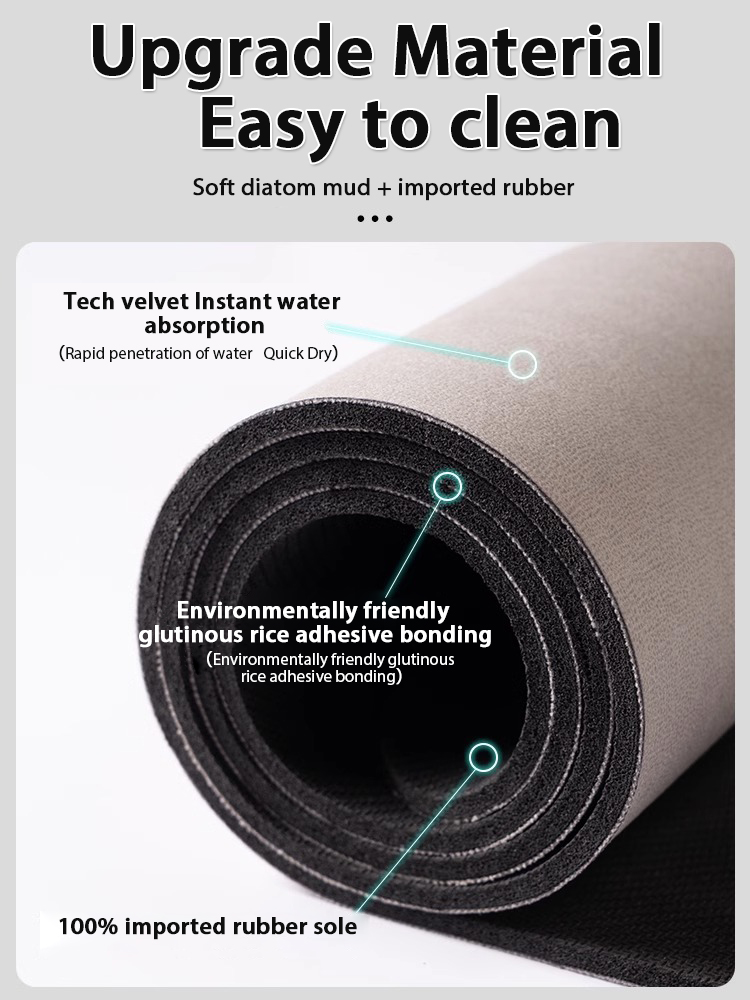 Tapete de Banho Geométrico Nór - Quick Dry Diatomite Bath Mat avaliação e preço
